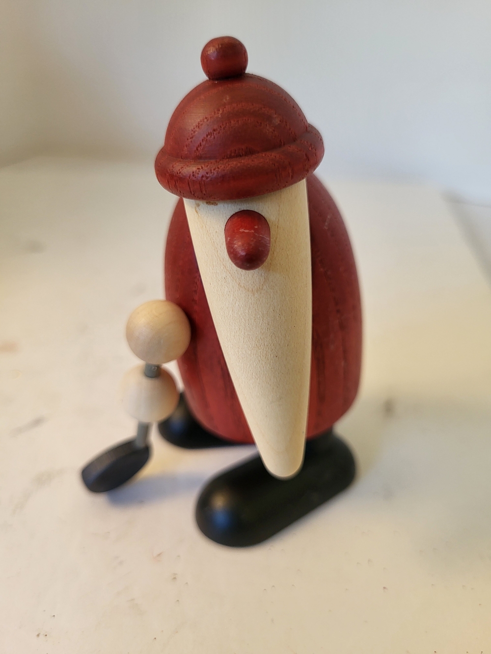 Bjorn Kohler Wood Santa Claus With Golf Club Holding Down #6013 3.5"